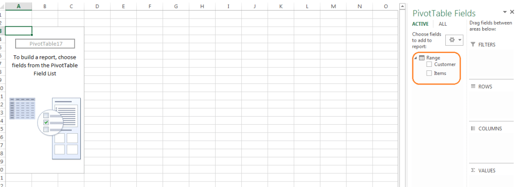 Figure 5- Excel 2013 pivot table options