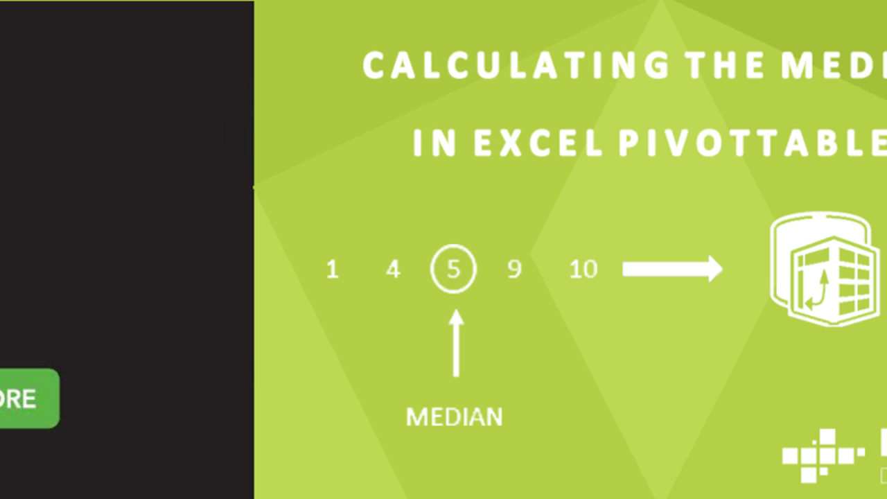 Calculating The Median In Excel Pivottables Master Data Analysis